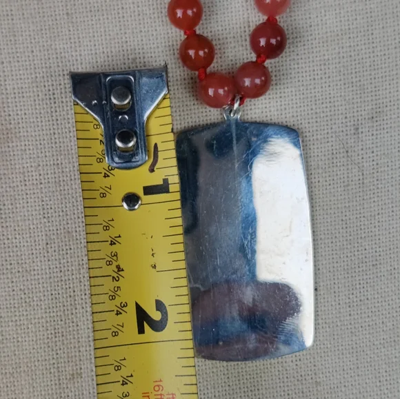 🌻 Retired Jay King Sterling Silver Gemstone Flower Pendant Necklace